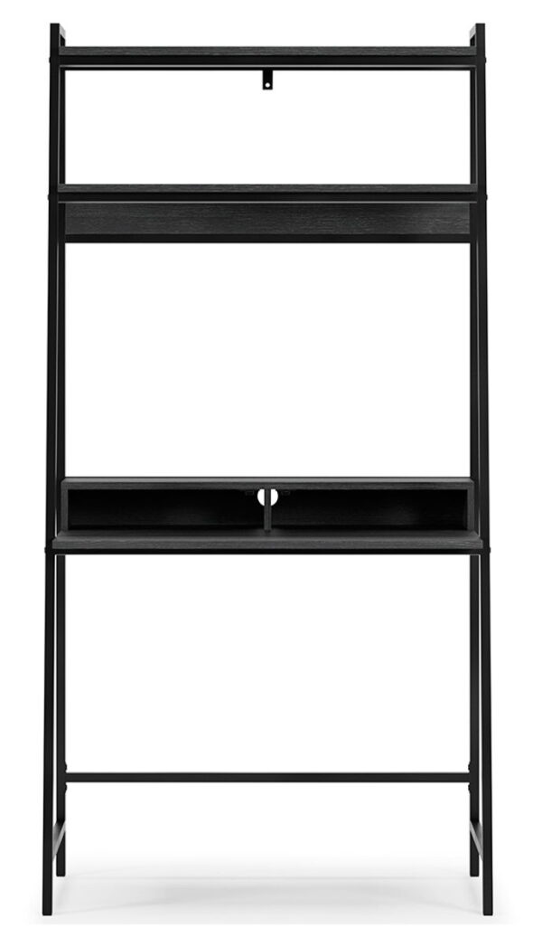 Yarlow - Black - Home Office Desk and Shelf - Image 3
