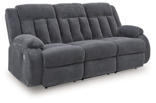 Observation - Steel - Reclining Power Sofa With Drop Down Table