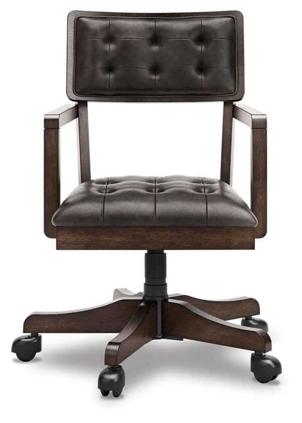 Breckington - Dark Brown - Home Office Desk Chair - Image 4