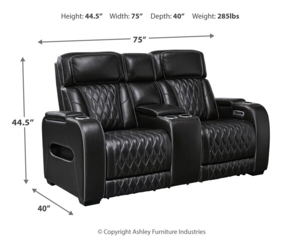 Boyington - Power Reclining Loveseat With Console/Adj Hdrst - Image 7