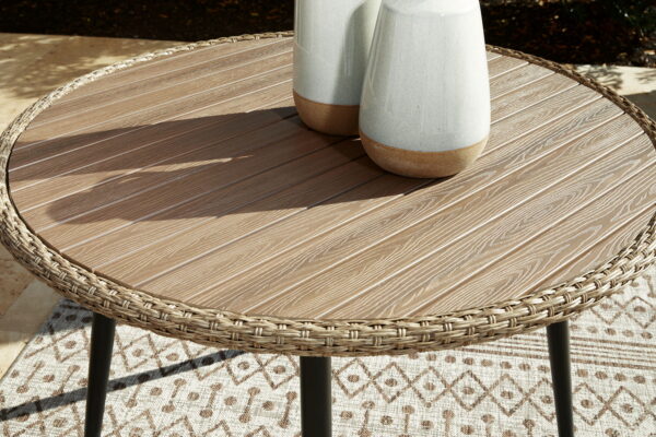 Amaris - Brown / Black - Round Dining Table - Image 2