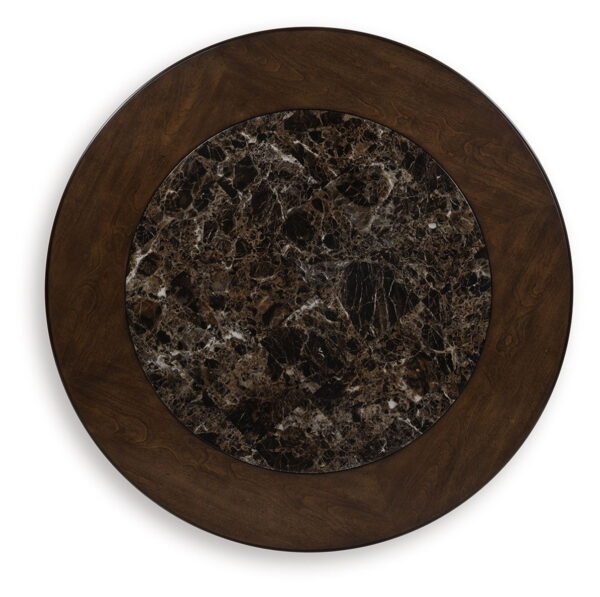 Frallyn - Dark Brown - Round Cocktail Table - Image 3