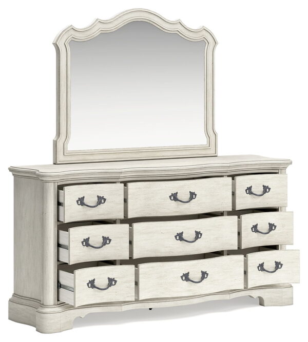 Arlendyne - Antique White - Dresser And Mirror - Image 4