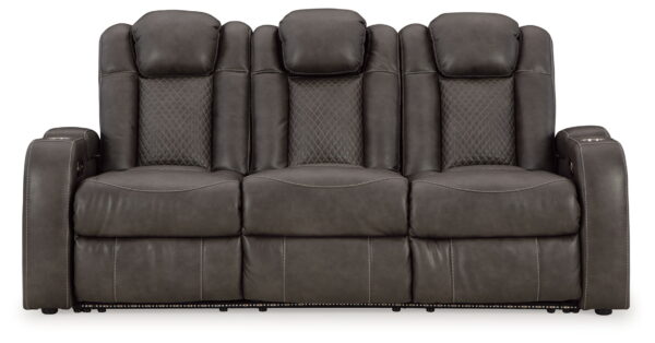 Fyne-dyme - Power Reclining Sofa With Adj Headrest - Image 4