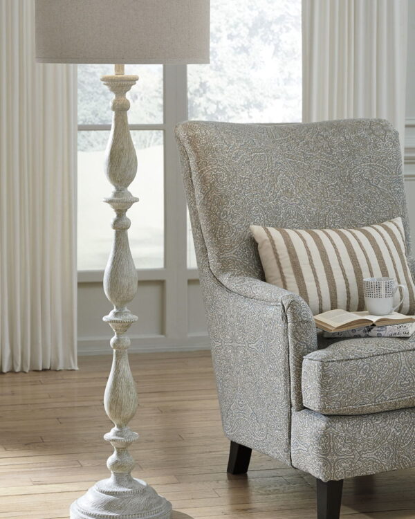 Bernadate - Whitewash - Poly Floor Lamp - Image 3