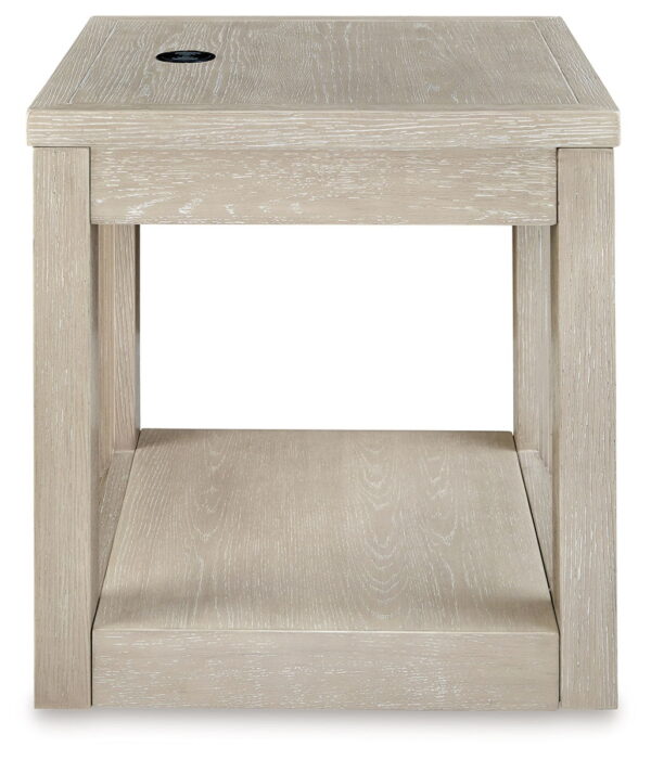 Marxhart - Bisque - Square End Table - Image 4