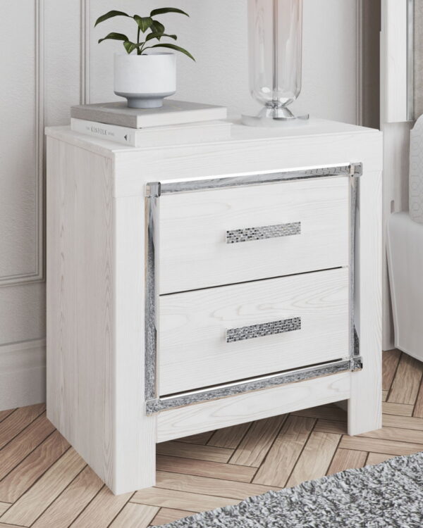 Altyra - White - Two Drawer Night Stand - Image 2