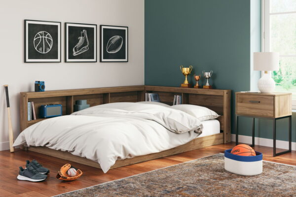 Deanlow - Bookcase Storage Bed - Image 5