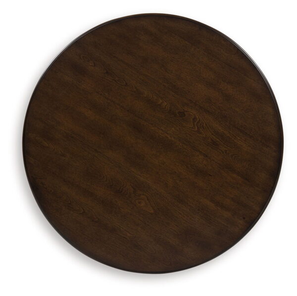 Frallyn - Dark Brown - Round End Table - Image 3