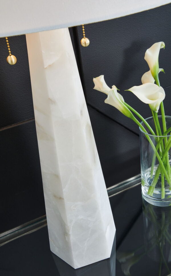 Laurellen - White - Alabaster Table Lamp - Image 3