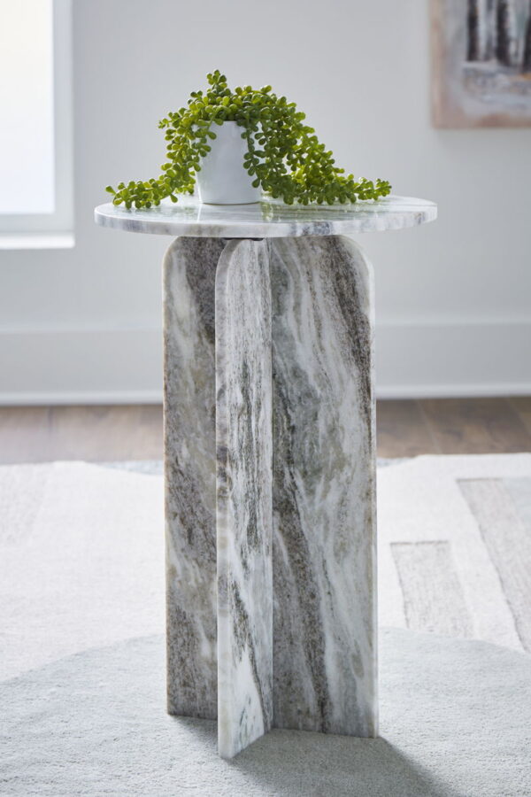 Keithwell - Gray - Round Accent Table - Image 4