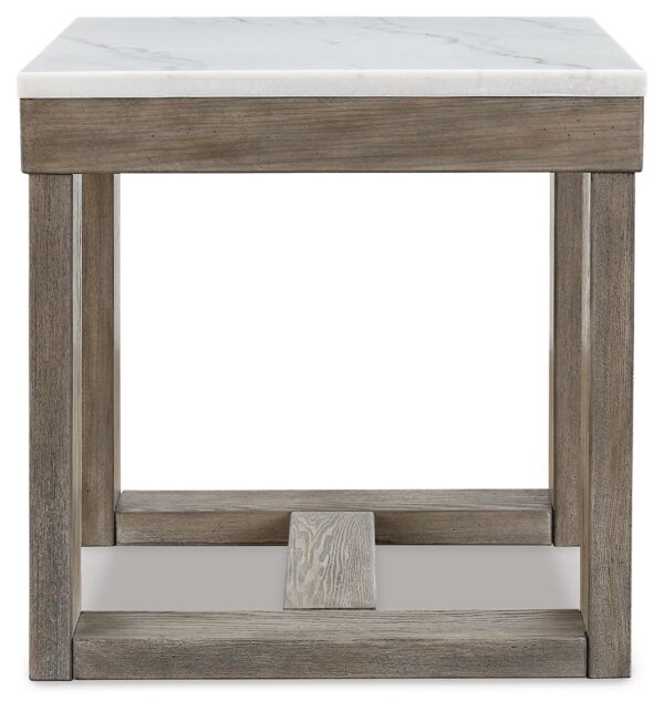 Loyaska - Brown / Ivory - Square End Table - Image 2