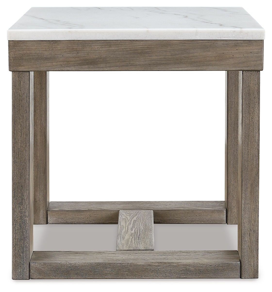 Loyaska - Brown / Ivory - Square End Table - Image 2