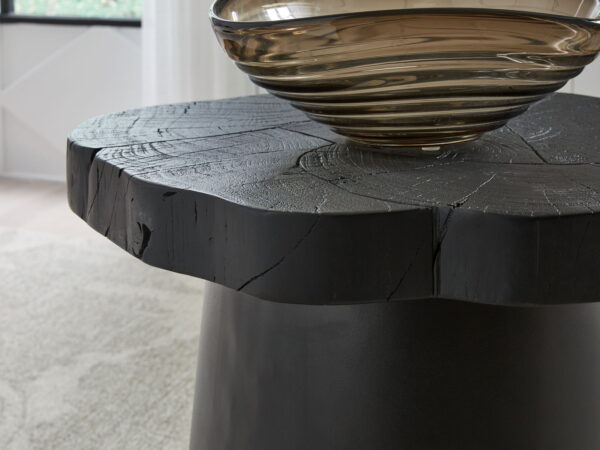 Wimbell - Black - Round End Table - Image 4