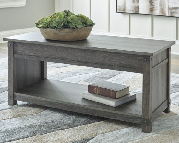 Freedan - Grayish Brown - Rect Lift Top Cocktail Table - Image 4