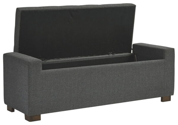 Cortwell - Gray - Storage Bench - Image 2