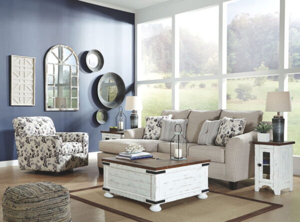 Abney - Platinum - Swivel Accent Chair - Image 2