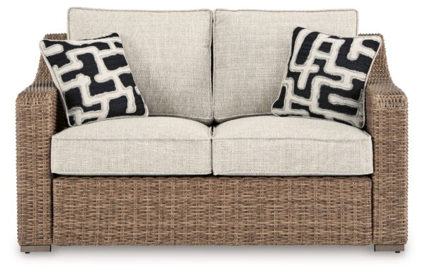 Beachcroft - Beige - Loveseat With Cushion - Image 3