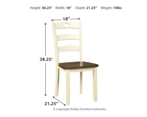 Woodanville - Cream / Brown - Dining Room Side Chair (Set of 2) - Image 2