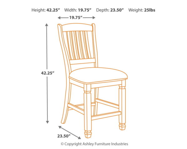 Bolanburg - Beige - Upholstered Barstool (Set of 2) - Image 3