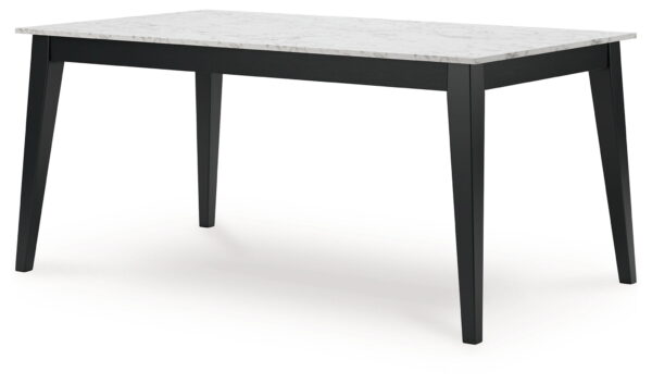 Jettaya - Black / White - Rectangular Dining Room Table - Image 2