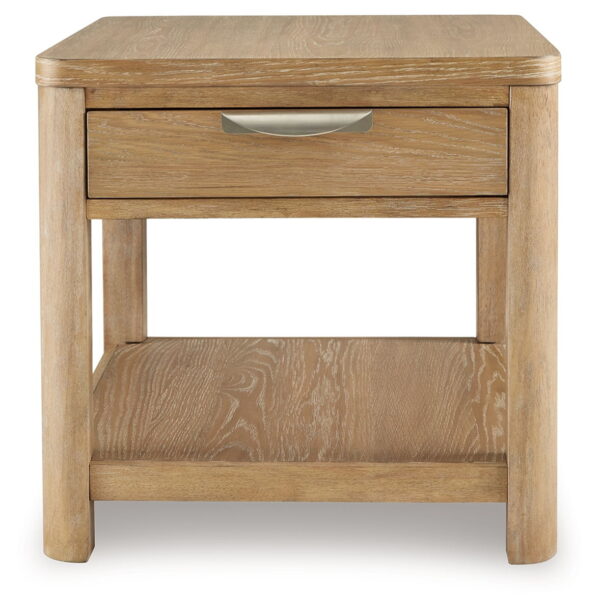 Rencott - Light Brown - Rectangular End Table - Image 3