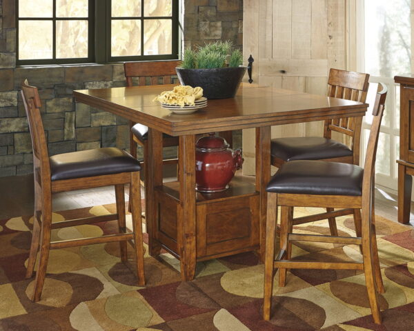 Ralene - Medium Brown - Rectangular Dining Room Counter Extension Table - Image 3
