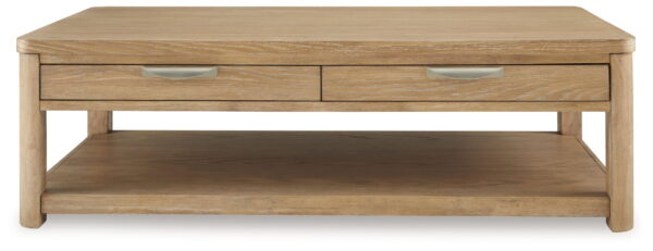 Rencott - Light Brown - Rectangular Cocktail Table - Image 3