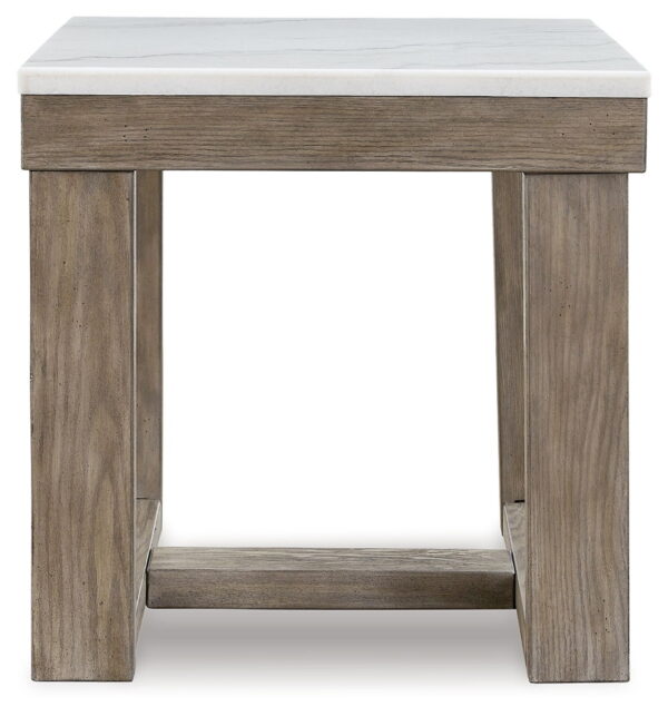 Loyaska - Brown / Ivory - Square End Table - Image 4