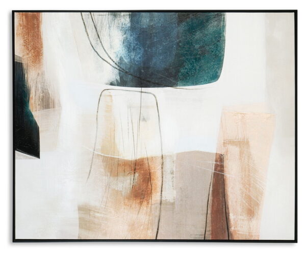 Reedford - White / Gray / Pink - Wall Art - Image 2