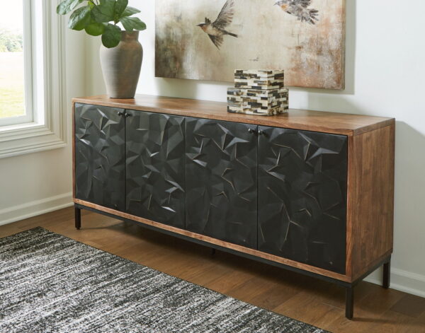 Dorannby - Black / Brown - Accent Cabinet - Image 2