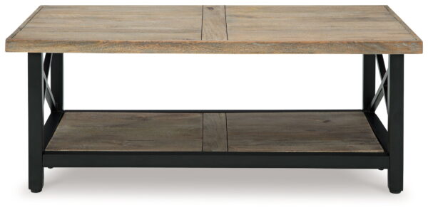 Bristenfort - Brown / Black - Rectangular Cocktail Table - Image 2