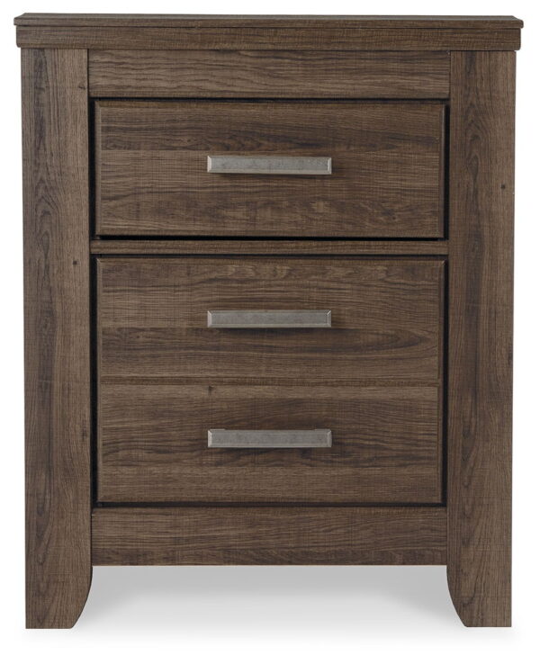 Juararo - Dark Brown - Two Drawer Night Stand - Image 3