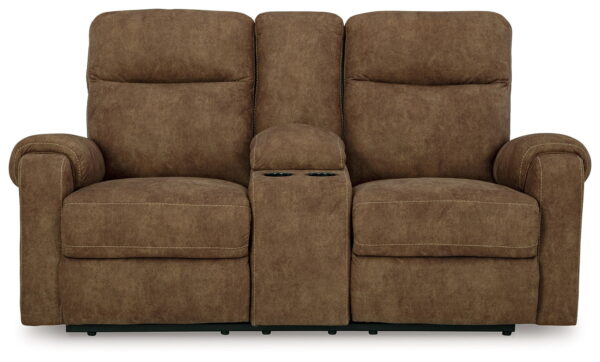 Edenwold - Brindle - Dbl Reclining Loveseat with Console - Image 4