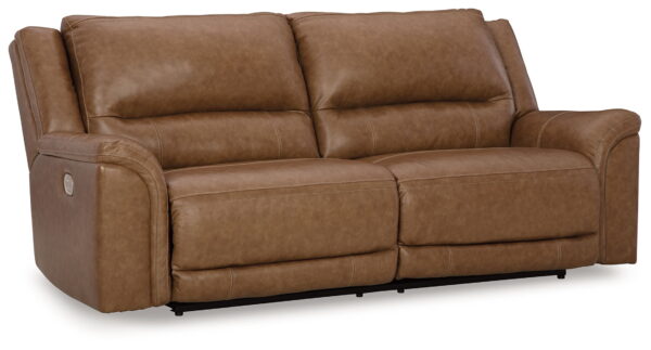 Trasimeno - Caramel - 2 Seat Pwr Rec Sofa Adj Headrest - Image 2