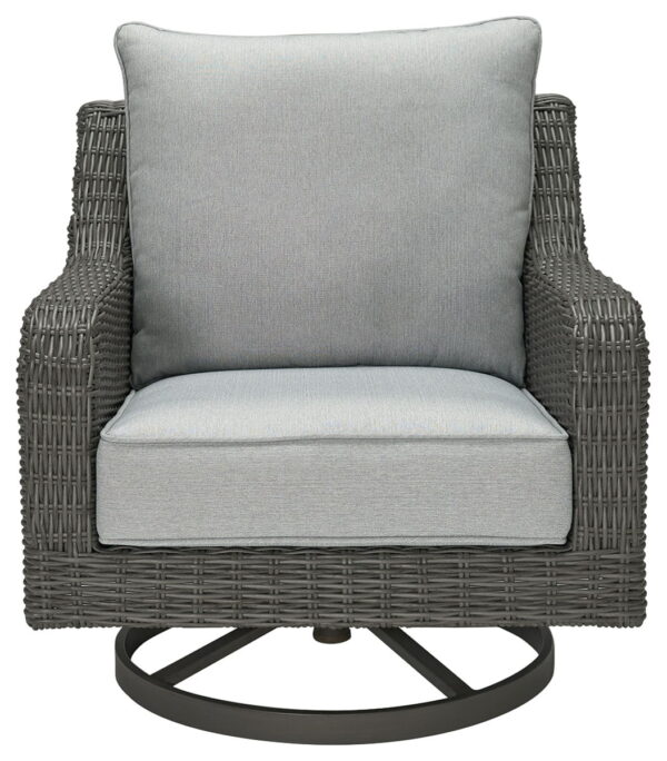Elite Park - Gray - Swivel Lounge w/ Cushion - Image 3