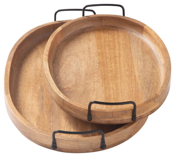 Jocelyne - Brown / Black - Tray Set (Set of 2) - Image 3