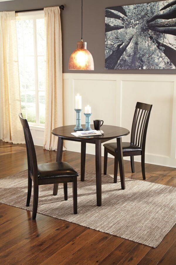 Hammis - Round Dining Drop Leaf Table Set - Image 5