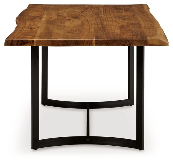 Fortmaine - Brown / Black - Rectangular Dining Room Table - Image 3