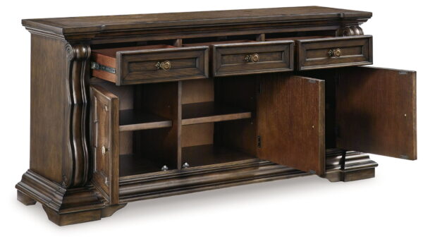 Maylee - Dark Brown - Dining Room Buffet - Image 4