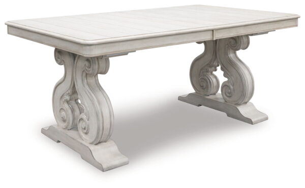 Arlendyne - Antique White - 11 Pc. - Dining Table, 8 Side Chairs, Server - Image 4