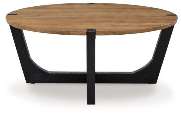 Hanneforth - Brown - Round Cocktail Table - Image 4