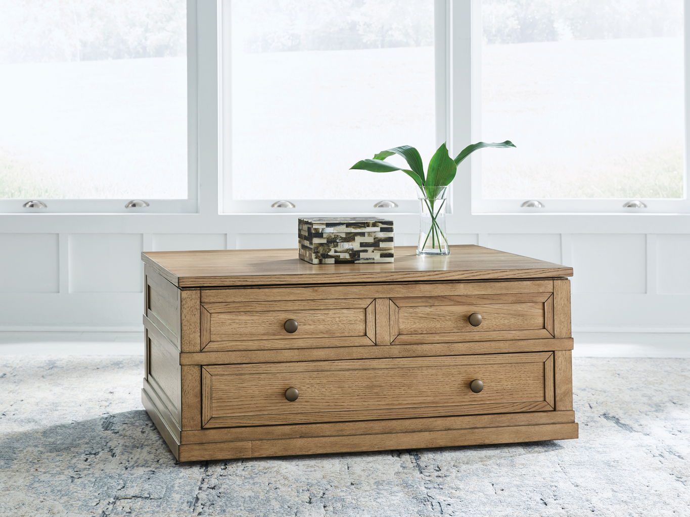 Sharlance - Light Brown - Lift Top Cocktail Table - Image 4