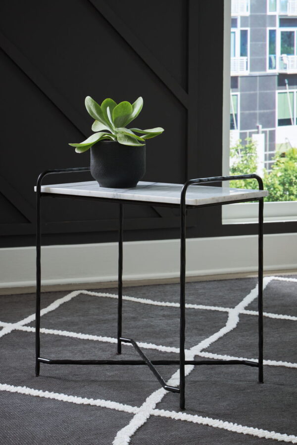 Ashber - White / Black - Accent Table - Image 3