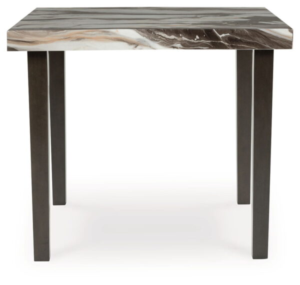Jeshina - Dark Brown / Beige - Square Dining Room Counter Table - Image 3