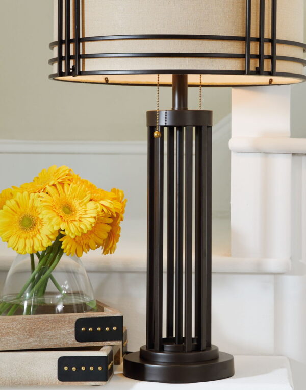Hanswell - Dark Brown - Metal Table Lamp - Image 3