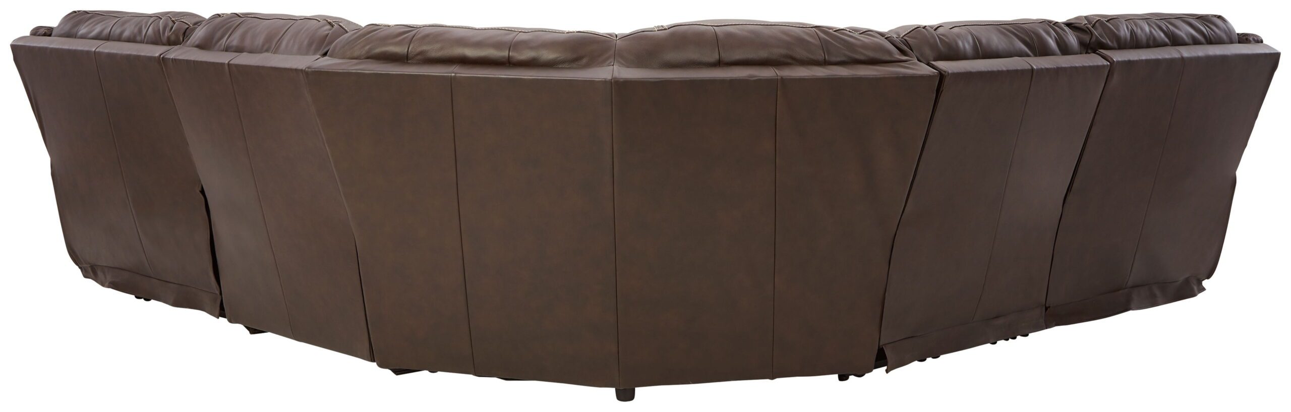 Dunleith - Chocolate - 5-Piece Power Reclining Sectional - Image 3