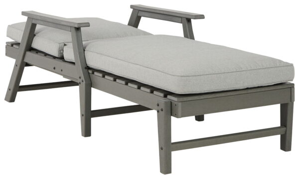 Visola - Gray - Chaise Lounge with Cushion - Image 2