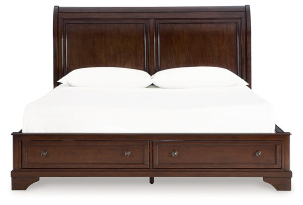 Trellington - Brown - King Sleigh Storage Bed - Image 3