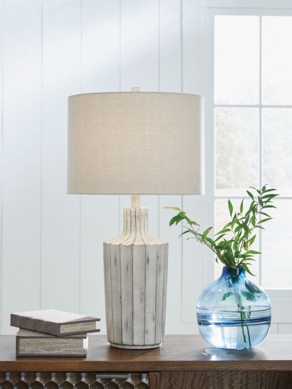 Imre - Distressed Brown - Poly Table Lamp - Image 4